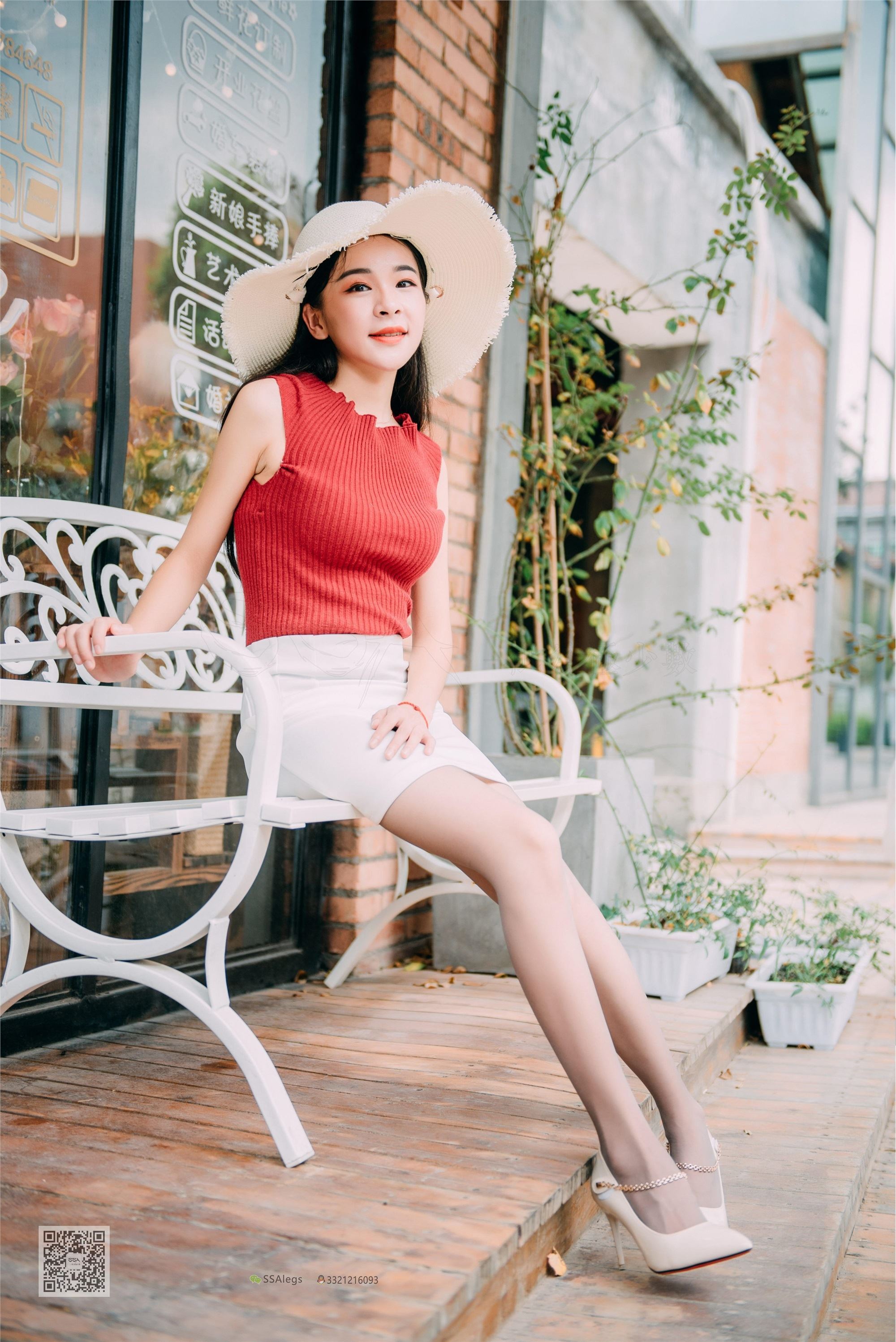 SSA丝社 NO.007 nono 街拍灰丝特辑